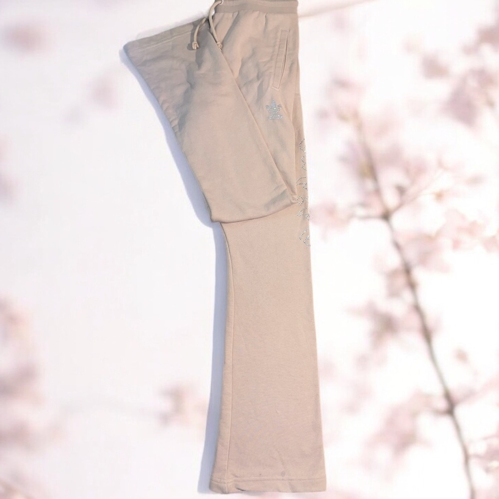 Adidas Originals 2000s Luxe Velour Track Pants in Camel